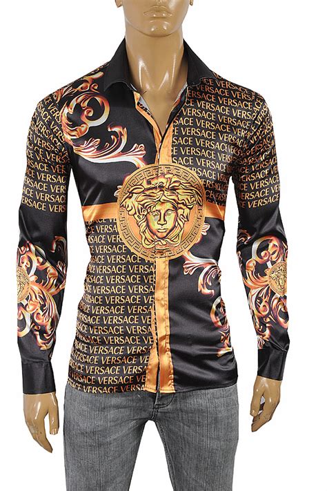 versace men's dress shirts